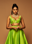 OG LIME GREEN MIRROR BUSTIER