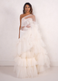 WHITE LAAL ISHQ SARI