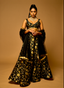BLACK TULLE JHALLAR DUPATTA