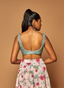 TURQUOISE DONNA SCOOP BUSTIER