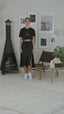 CROPPED MINI BUSTIER PRINT T-SHIRTS