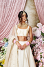 CREAM RAW SILK SCOOP BUSTIER