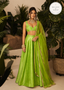 LIME GREEN EROS ORGANZA DUPATTA