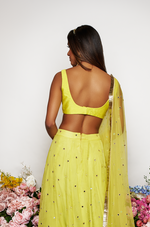 PARROT RAW SILK SCOOP BUSTIER